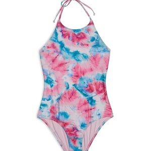 Splendid NWT Twist of Fate One Piece Bathing Suit Girls Size 14